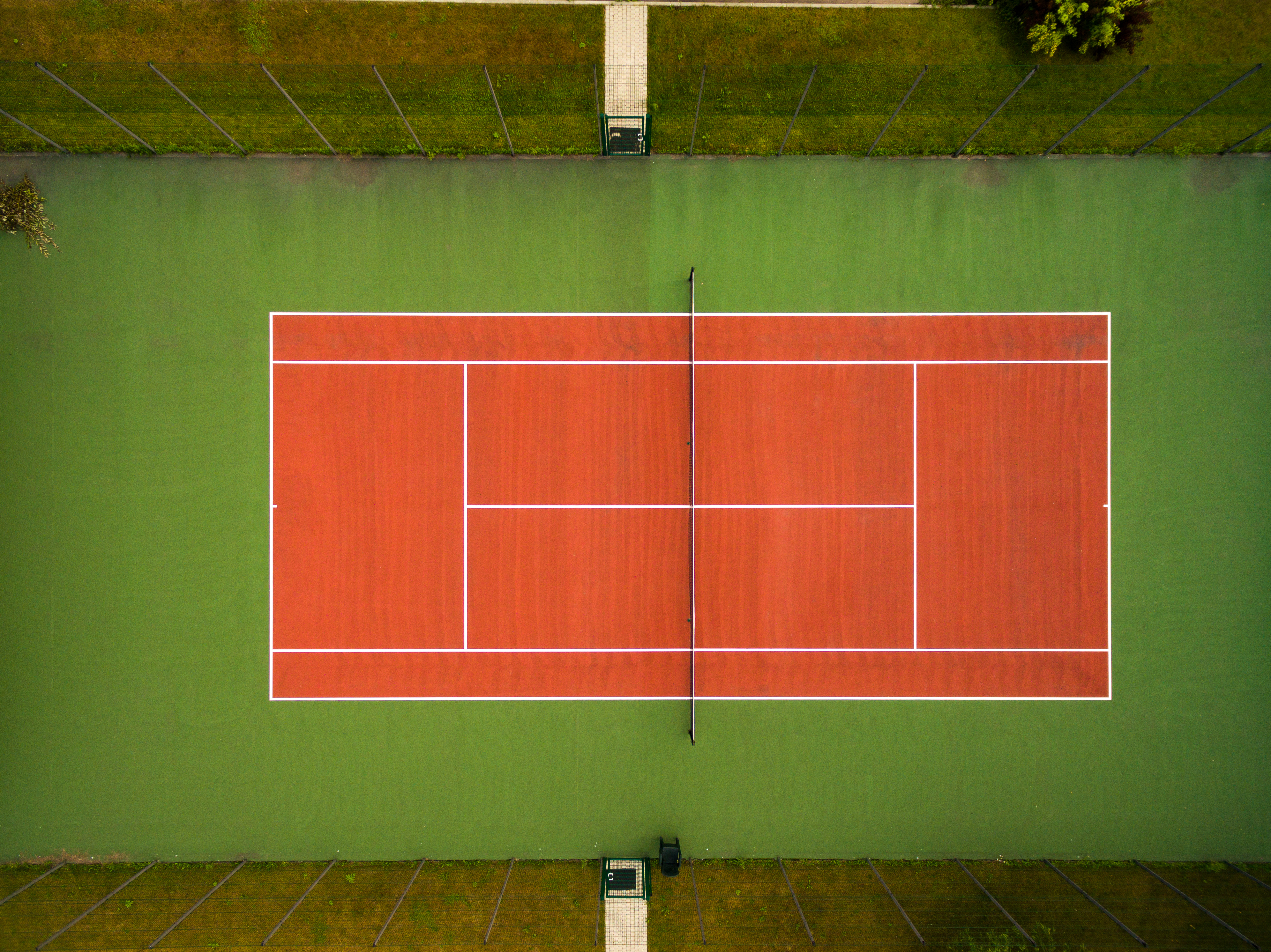 Night padel court with lighting